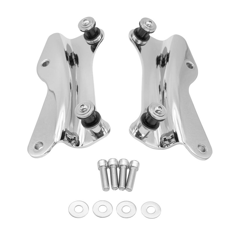 Harvards Chrome 4 Point Docking Hardware Kit for Harley Touring Street Glide Electra Glide Road Glide 2014-2023 (Chrome) - Image 1